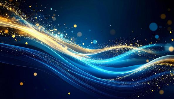 深海に揺らめく光の軌跡テクスチャの写真