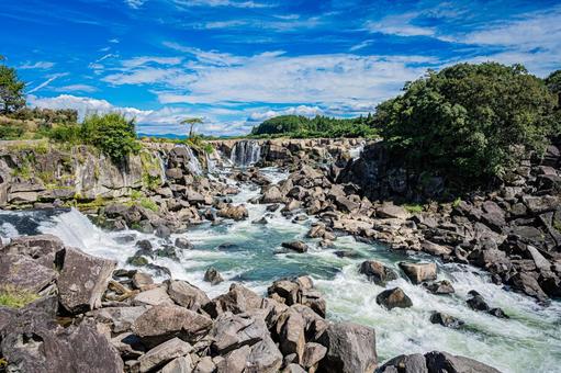 鹿児島　曽木の滝の風景 曽木の滝,鹿児島,自然の写真素材
