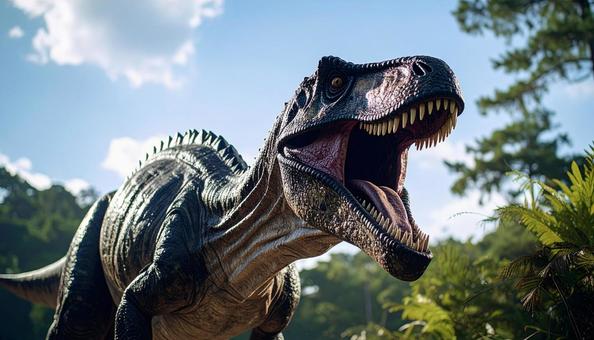 恐竜のスピノサウルスの写真