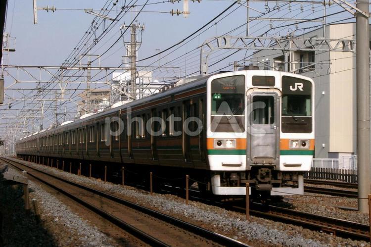 211系 211系,東北本線,鉄道の写真素材