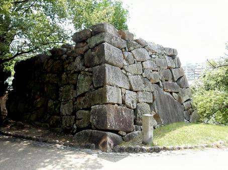 【風景写真】広島城の風景 【風景写真】広島城の風景 広島城,城,石垣の写真素材