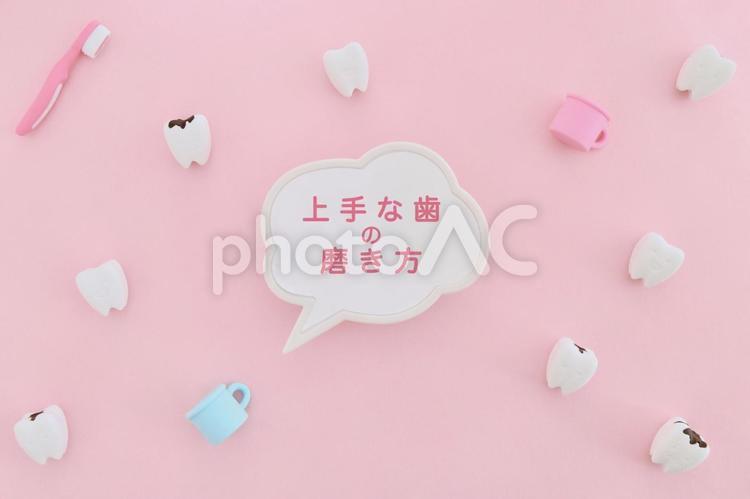 上手な歯の磨き方 歯磨き,歯,歯の健康の写真素材