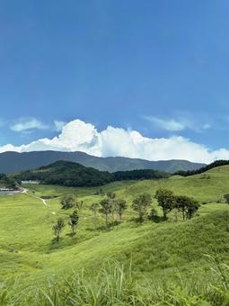 Vertical photo of beautiful mountains and meadows, JPG