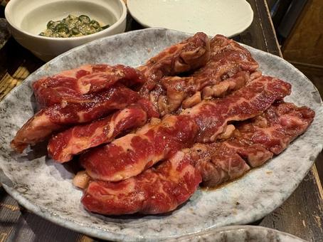 ハラミ-焼肉 焼肉,ホルモン,牛肉の写真素材