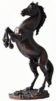 馬のブロンズ像　干支　午の写真