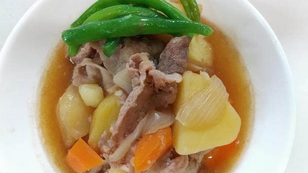 Meat and potatoes with kidney beans, JPG Meat and potatoes with kidney beans, JPG