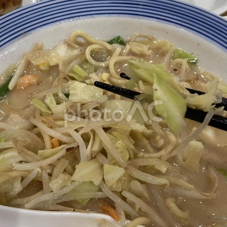 野菜たくさんちゃんぽんたべる 野菜,具沢山,ちゃんぽんの写真素材