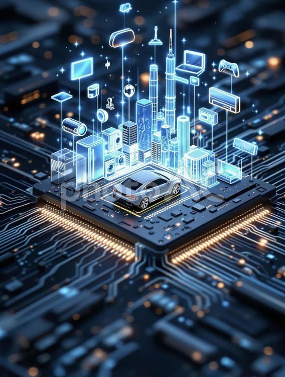 TRON OS 都市と暮らしをつなぐ頭脳 os,リアルタイムos,組込みosの写真素材