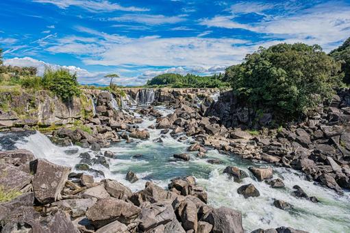 鹿児島　曽木の滝の風景 曽木の滝,鹿児島,自然の写真素材