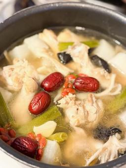 薬膳 薬膳,なつめ,クコの実の写真素材