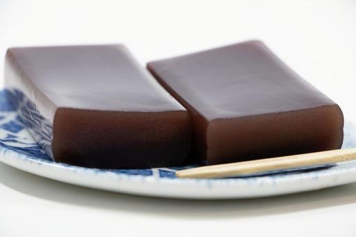 羊羹 羊羹 羊羹,ようかん,和菓子の写真素材