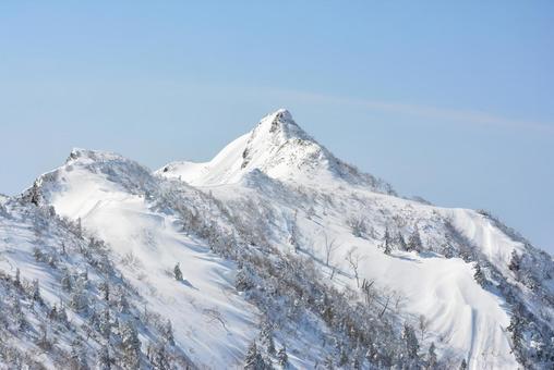 雪の武尊山・剣ヶ峰山 武尊山,上州武尊山,剣ヶ峰山の写真素材