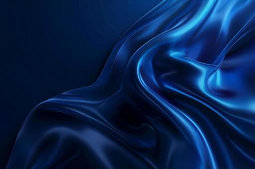 青いシルク布 青いシルク布の写真