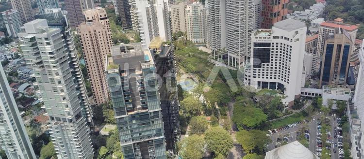 高層階から見たシンガポールの街並み シンガポール,外国,東南アジアの写真素材