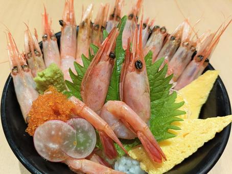 甘エビ丼 甘エビ丼 甘エビ,甘海老,甘エビ丼の写真素材