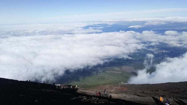 富士山から見える光景 富士山から見える光景の写真