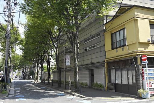 深川資料館通り 町並み,町角,町の写真素材