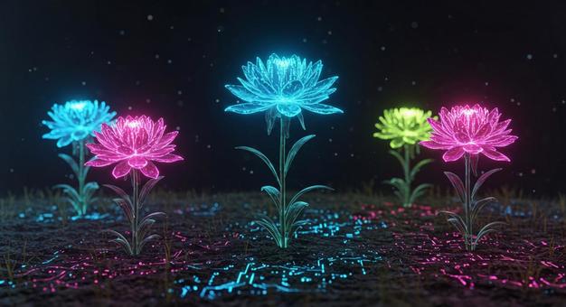 量子の花咲く 量子コンピューティング 量子の花咲く 量子コンピューティングの写真
