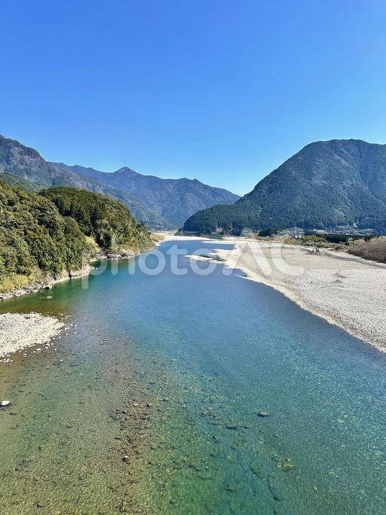 熊野川　新宮川水系　一級河川 熊野川,新宮川水系,一級河川の写真素材