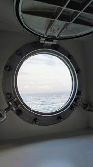 船窓 船窓 海,窓,船の写真素材