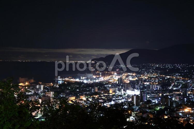 小樽の夜景 小樽,夜景,旭展望台の写真素材