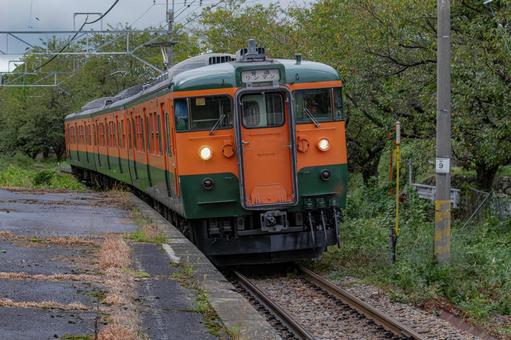 しなの鉄道 しなの鉄道 しなの鉄道,滋野駅,レールの写真素材