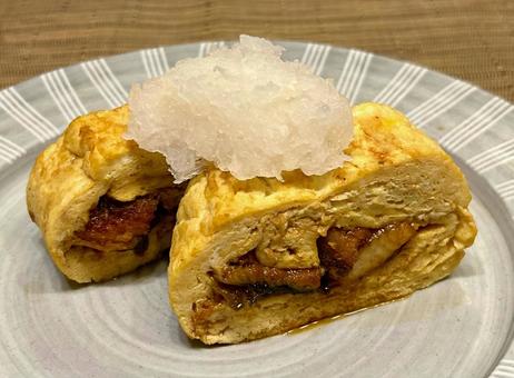 う巻き う巻き 卵,卵焼き,うなぎの写真素材