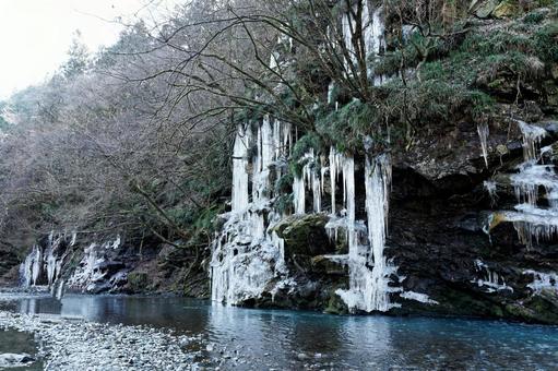 三十槌の氷柱２ 三十槌の氷柱,つらら,氷柱の写真素材