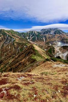 北アルプス大日岳紅葉登山 北アルプス大日岳紅葉登山 北アルプス,立山,大日岳の写真素材