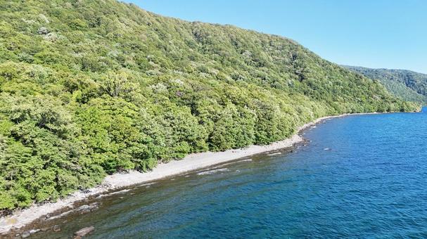 十和田湖　夏　奥入瀬周辺⑧ 十和田湖,湖,湖畔の写真素材