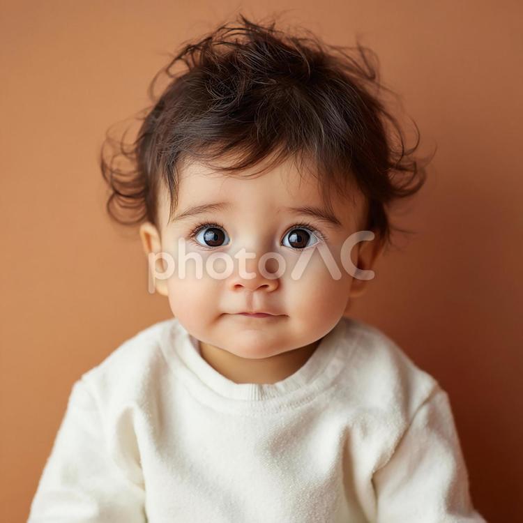 健やかな成長を感じさせる赤ちゃん 赤ちゃん,子供,幼児の写真素材