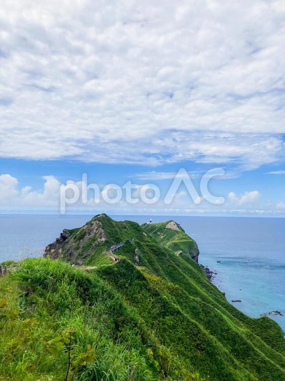 神威岬の風景3 神威岬,積丹半島,海の写真素材
