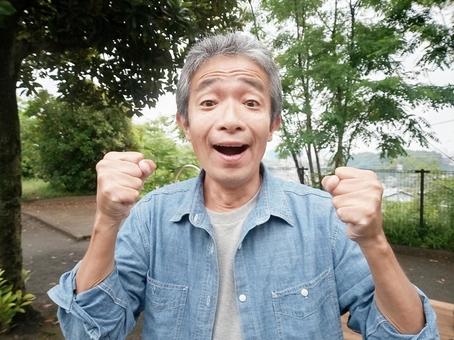 元気なシニア男性 シニア,シニア男性,老人の写真素材