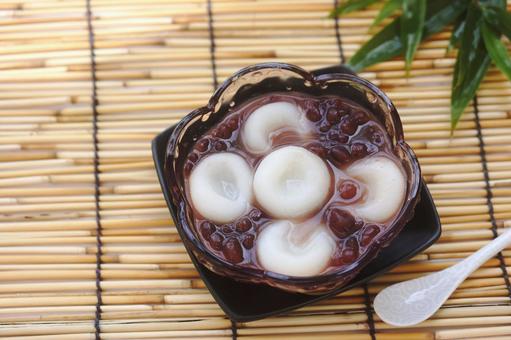 冷やし白玉ぜんざい 冷やし白玉ぜんざいの写真