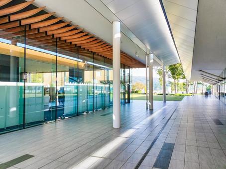 岐阜関ケ原古戦場記念館　外から見た回廊 岐阜関ケ原古戦場記念館,関ヶ原,岐阜県の写真素材