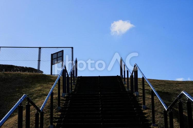 屋外の階段 階段,屋外,空の写真素材