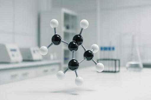 分子構造モデルの写真