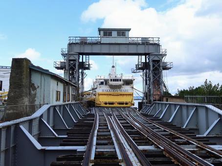 青森ベイエリア 青函連絡船 八甲田丸 青函連絡船,八甲田丸,青森駅の写真素材