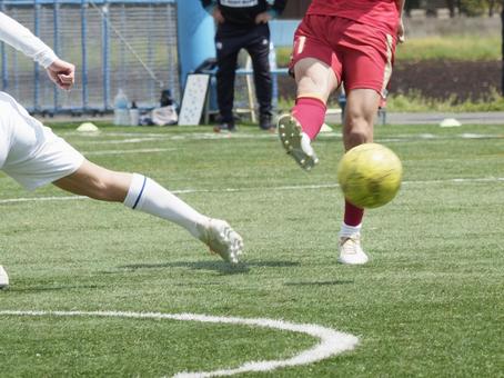 Photo, copy space, soccer ball, 1 to 1, 