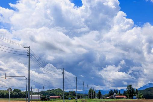 青空と雲 青空と雲 青空,雲,白い雲の写真素材