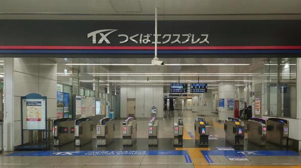 つくばエクスプレス北千住駅　東京都足立区 北千住駅,つくばエクスプレス,鉄道の写真素材