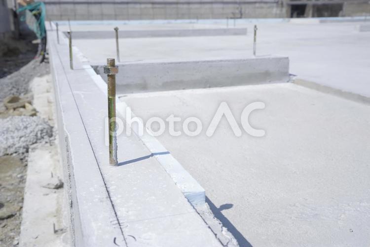 新築住宅の基礎工事 基礎工事,新築,工事現場の写真素材