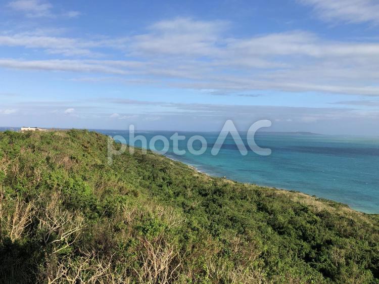 宮古島の海 水域,自然,海の写真素材
