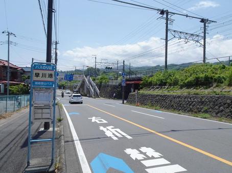 早川港バス停 早川港バス停の写真