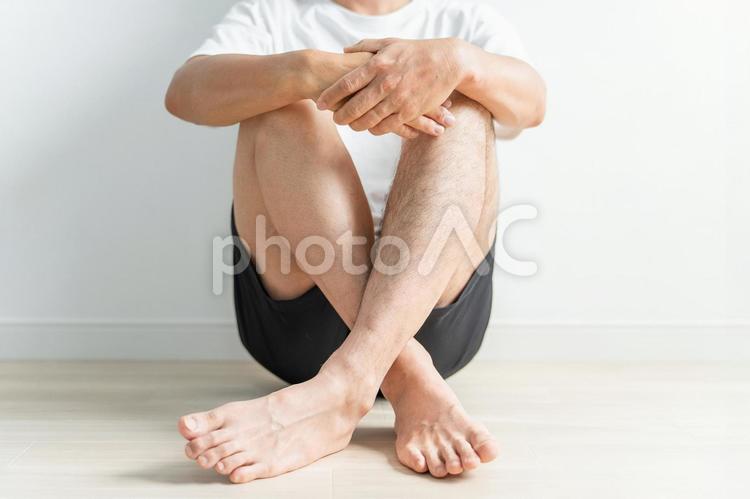 男性のムダ毛・脱毛・剃毛のイメージ メンズ脱毛,脱毛,ムダ毛の写真素材