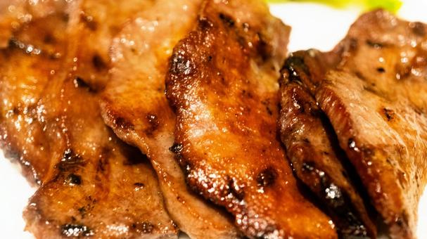 牛タン 牛タン 牛タン焼き,牛タン,タン塩の写真素材