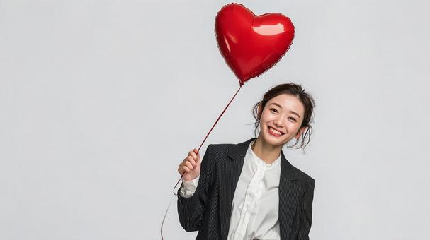 推し活記念!ハートの風船 推し活記念!ハートの風船の写真
