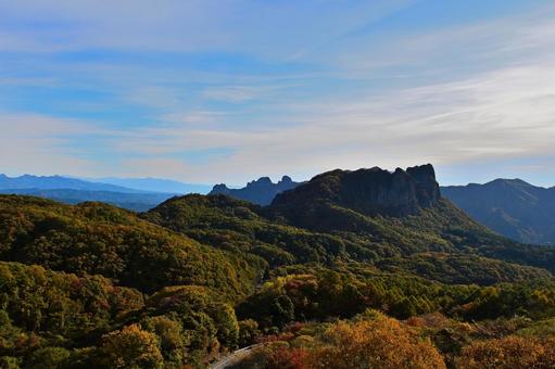 秋の高岩山 高岩山,秋,青空の写真素材