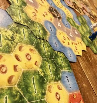 島タイルをつなぐ冒険ボードゲーム 島タイルをつなぐ冒険ボードゲーム ボードゲーム,六角形,タイルの写真素材