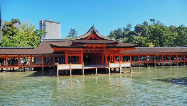 厳島神社 厳島神社 厳島神社,宮島,景色の写真素材